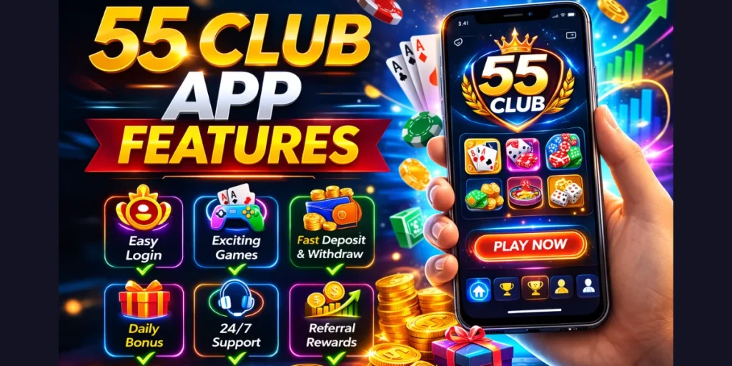 55 Club App Features